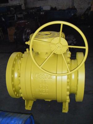 China Fire Safe Three Piece 600lb Trunnion Ball Valve for sale