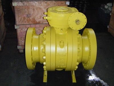 China 600LB Three Piece Side Entry Trunnion Type Ball Valve for sale