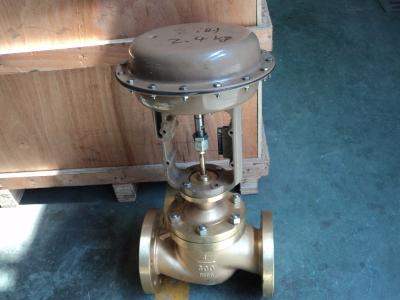 China ASME B16.34 Bronze Material Single Seat Pneumatic Control Valve for sale