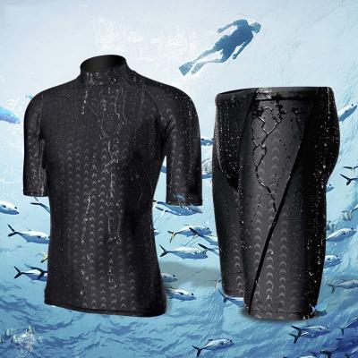 China Men Black Short Sleeve M L XL 4XL Neoprene Diving Suit for sale