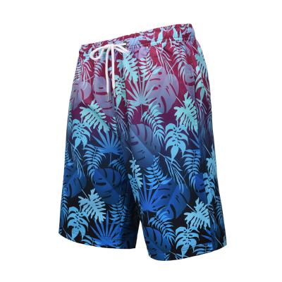 China Quick Drying Discoloration Leaves Pattern XL 52 SUP Board Shorts for sale