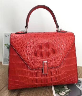 China Fashion Genuine Crocodile Skin Lady Handbag Exotic Real True Alligator Leather Female Purse Women Three-way Shoulder Bag for sale