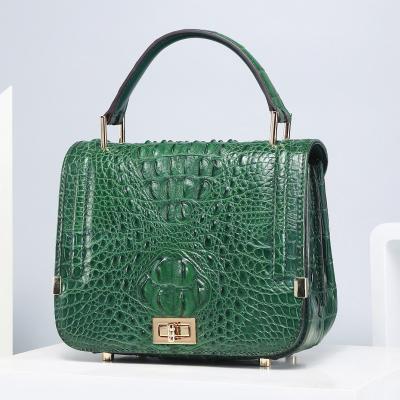 China Authentic Genuine Crocodile Skin Female Small Purse Women Handbag Exotic Alligator Leather Lady Cross Shoulder Bag for sale