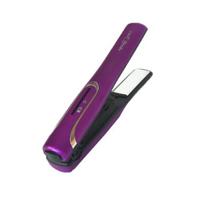 Cina BM139 purple portable constant temperature hair care titanium gold aluminum plate hair straightener in vendita