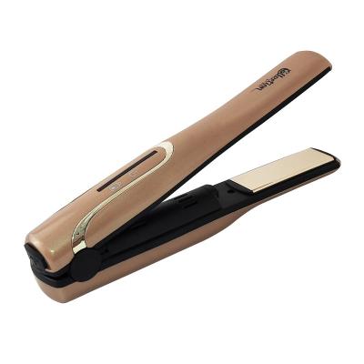China Roll Straight Dual Ceramic Hair Straightening Iron with 2200mah Battery Cell en venta