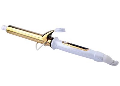 China New Golden Hair Curling Iron Aluminum Coating Magic Hair Iron Fast Heating Type for sale