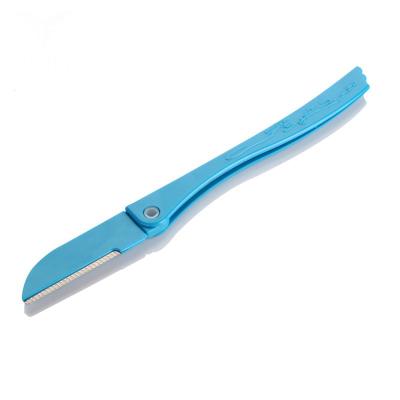 China Various Colors Mini Eyebrow Razor 3 Pieces Safety Eyebrows Makeup Knife for sale