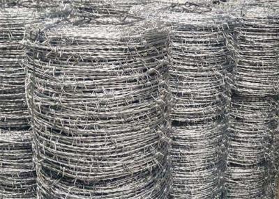 China 500 Meters Barbed Wire Security High Tensile Galvanized Iron For Fencing for sale