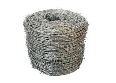 China 14 Gauge Coil Barbed Wire Heavy Zinc Coated Double Twisted for sale