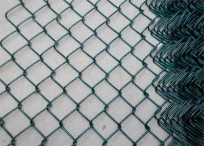 China 9 Gauge 50Ft Chain Link Fence Mesh 80x80mm Vinyl Coated Wire Garden Fence for sale