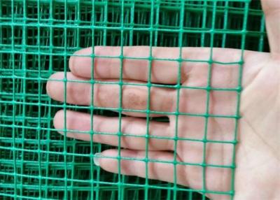 China 0.5in Green PVC Coated Welded Wire Mesh 0.9m Width Heavy Duty Garden Wire Fencing for sale