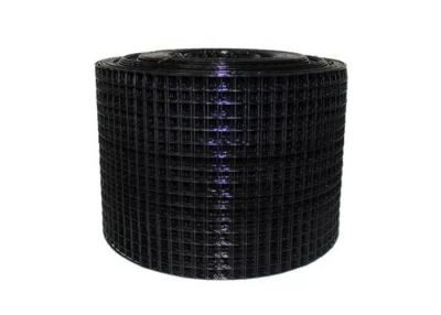 China 1 Inch Black 15cm PVC Coated Welded Wire Mesh  Chicken Wire For Solar Panel for sale