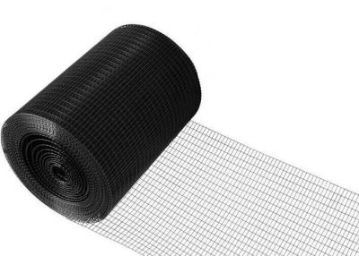 China 2x100ft 16 Gauge Black PVC Coated Wire Mesh Panels 1/2x1in Anti Bird Mesh for sale