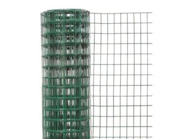 China 25m 14 Gauge 2x4 In Chicken Green Vinyl Coated Welded Wire Fencing For Garden for sale
