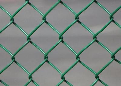 China 60 * 60mm PVC Coated Galvanized Garden Basketball Court Chain Link Fence Mesh en venta