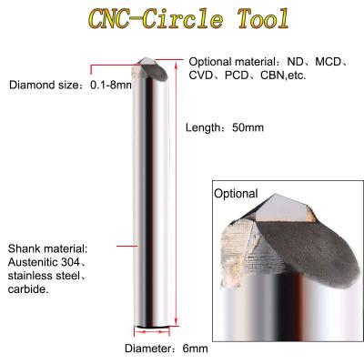China Making Circle Effect CNC Diamond Tools for sale