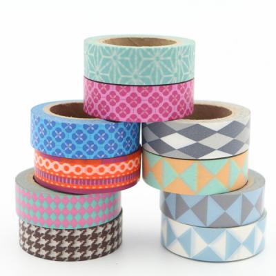 China Coloring Narrow Washi Paper Tape , Removable Decorative Tape Fit Artwork for sale