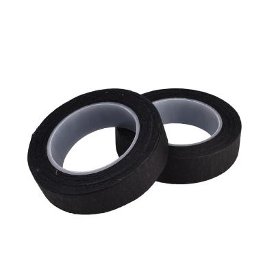 China Black Colored Masking Tape ,  Painters Crepe Paper Masking Tape 60 Degree Saving for sale