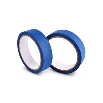 China Blau färbte selbsthaftendes Kreppband, einseitiges selbsthaftendes Kreppband für das Malen/kastrierend zu verkaufen