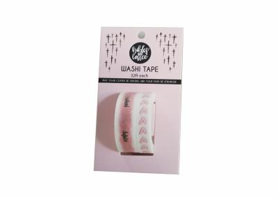 China Custom Printed Plastic Core Washi Paper Tape for sale