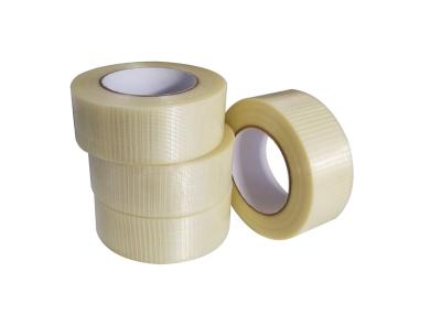 China Clear Fiberglass Mesh Tape , Heavy Duty Mesh Tape Carton Seaming / Package for sale