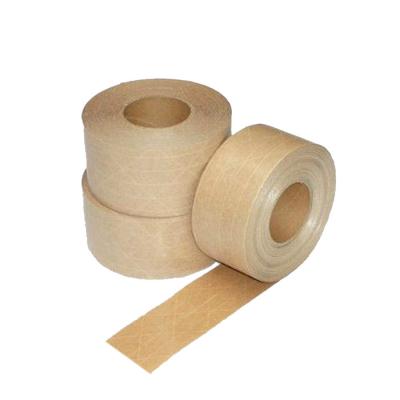 China Brown Color Heavy Duty Reinforced Kraft Paper Adhesive Tape For Packing for sale