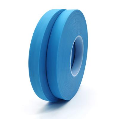 China 20mm*200m Blue Waterproof Non Woven Fabric Hot Air Seam Sealing Tape For Protective Suit for sale