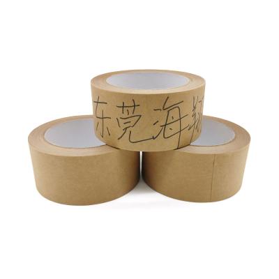 China Self Adhesive Reinforced Kraft Paper Tape Anti Heat For Paper Processing Industries for sale
