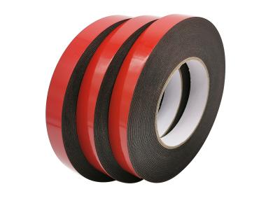 China 1mm Black Double Sided PE Foam Adhesive Tape For Automotive Mounting for sale
