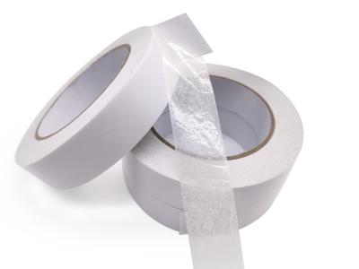 China Acrylic Adhesive Double Coated Tissue Tape , Paper Masking Tape Various Sizes for sale