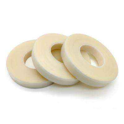 China 20mm*200m Non-Toxic Hot Melt Adhesive White Nonwoven PEVA Seam Sealing Tape For Protective Suit for sale