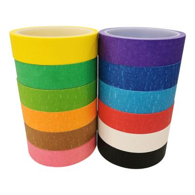 China 145mic High Temp Colored Masking Tape ,  Automotive Masking Tape Car Painting / Decorative for sale