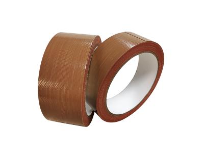 China Chocolate Brown Cloth Duct Tape Oil Resistant Hot Melt Adhesive For Carpet Joint for sale