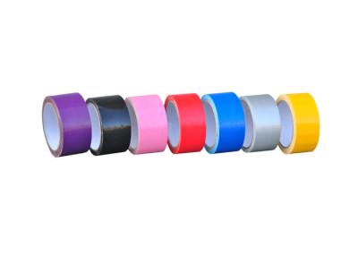 China Hot Melt Glue Cloth Duct Tape Single Sided 250mic Thick 12Colors For Book Binding for sale