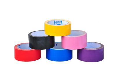China Multi Coloured Cloth Duct Tape 280mic , Black Cloth Adhesive Tape Carpet Edge Sealing for sale