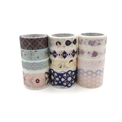 China Custom Make Design Printed Paper Coloured Washi Tape For Crafts, Beautify Bullet Journals, Planners for sale
