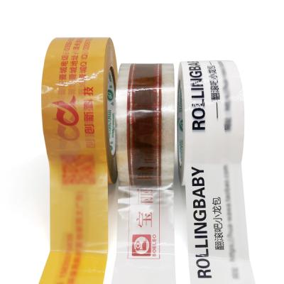 China Transparent Yellow White Bopp Packing Tape For Box Sealing for sale