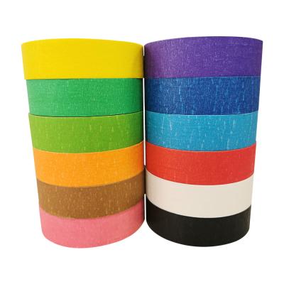China No Residue Tear By Hand Different Colored Masking Tape For Spray Painting for sale