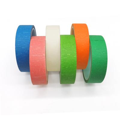 China Colorful Crepe Paper Tape Masking Tape For Automobile Painting for sale