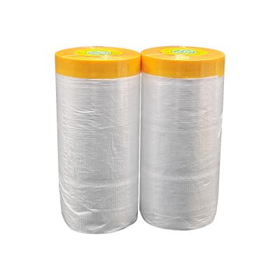 China Plastic Protection Orange Masking Film For Spray Painting for sale