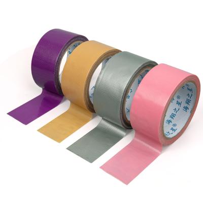 China Hot Melt Adhesive Colored Sticky Cloth Tape High Bond Anti Corrosion Fit Package for sale
