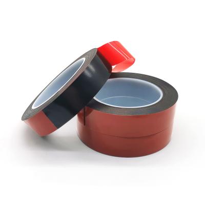 China Waterproof Double Sided Acrylic Foam Tape 1mm Thick Red Film Permanent Adhere for sale