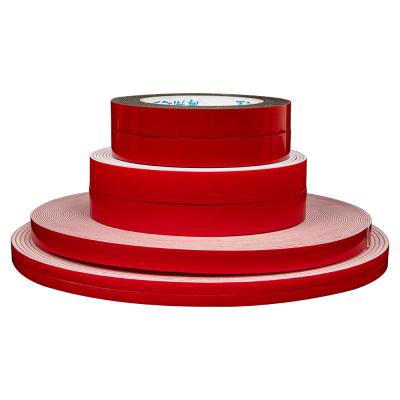 China Factory Direct 0.8mm Thick Glass Glue Single Sided Foam Tape Red Free Sample for sale