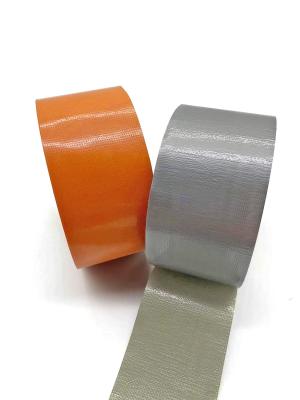 China 70 Mesh 350 Mic Heat Resistant Silver Duct Tape Jumbo Roll Carpet Fixing / Binding for sale
