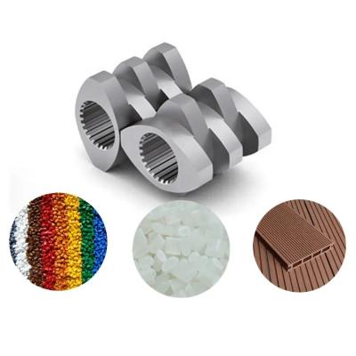 China Parallel Twin Screw Barrel For Inflating Food Extruder Double Co Rotation Screws for sale