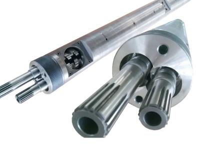 중국 Bimetallic Or Nitrided Parallel Twin Screw Barrel For Twin-Screw Extruder Machine For Plastic Machine 판매용