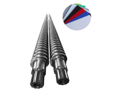 China Co-Rotating / Counter-Rotating Conical Twin Screws And Barrels For Extruder for sale