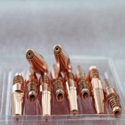 China CO2 MIG Welding Materials Nozzle Welding Torch Contact Tip / Welding Torch Tips for sale