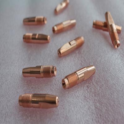 China M6 / M8 Contact Tip 24kd MIG Welding Materials With CUCRZR / ECU 1.0-1.2mm for sale