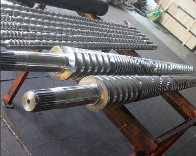 China CMT80/174 Conical Twin Bimetallic Screw And Barrel For Plastic Extruder Machine for sale